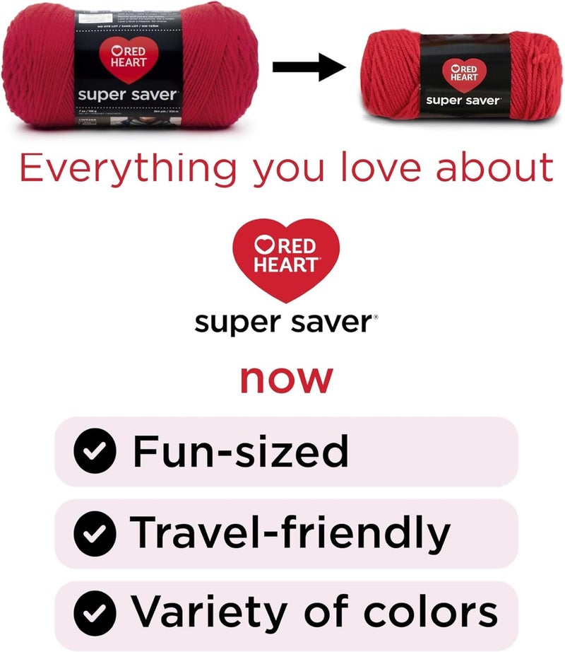 RED HEART Super Saver Super Yarn Craft Kit for Crochet & Knitting & Amigurumi Projects - Image 3